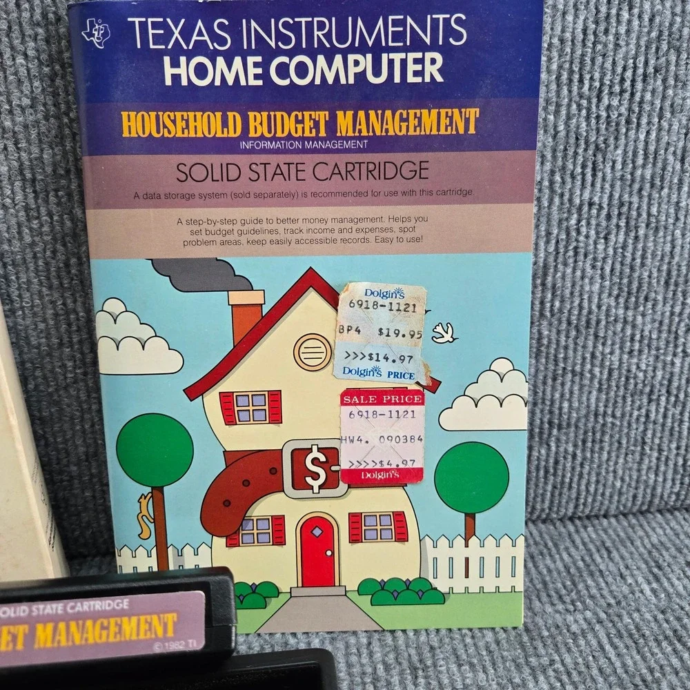 Texas‎ Instruments Home Computer Household Budget Management PHM 3007 Cartridge - Picture 3 of 5